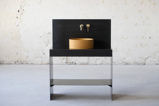 concrete sink basin vessel sink bathroom vanity