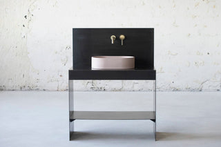 concrete sink basin vessel sink bathroom vanity
