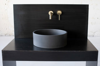 concrete vessel sink round