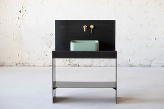 concrete sink basin vessel sink bathroom vanity