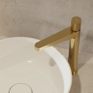 Omnires CONTOUR / tall basin mixer / Brushed Gold 2
