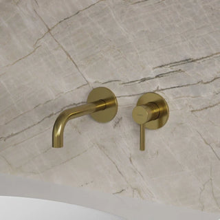 Omnires Y / basin mixer for concealed installation / Brushed Brass / on the wall