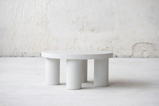 Concrete coffee table