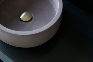 Concrete sink | Wash basin | Round sink | Purple | Two sizes D40cm and D32cm - betono.lt