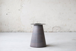 Exclusive design dining table. Concrete table base. Oak Veneer tabletop 6